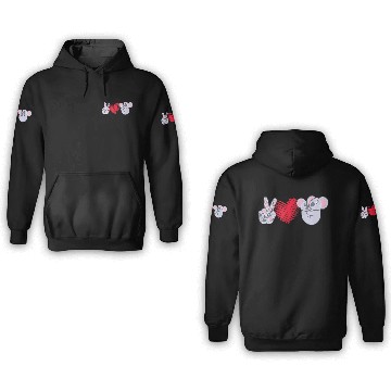 Discover Peace Love Koala Koala Lover 3D Hoodies