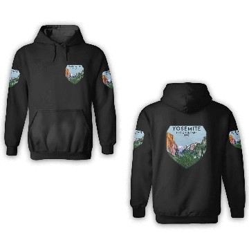Discover yosemite national park 3D Hoodies