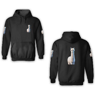 Discover fluffy alpaca 3D Hoodies
