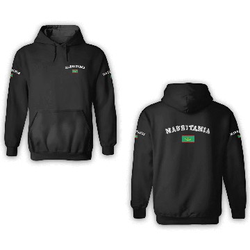 Discover Mauritania Flag Sport Competition Pride Vacation 3D Hoodies