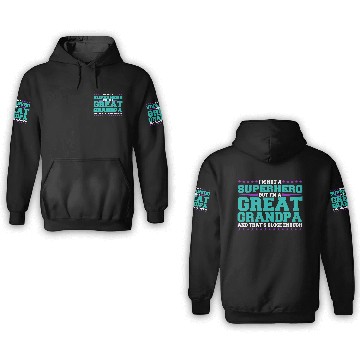 Discover Superhero Great Grandpa 3D Hoodies