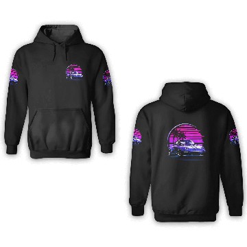 Discover Vaporwave Sunset 80S Car 3D Hoodies