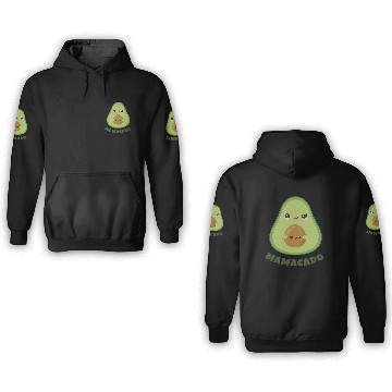 Discover Mamacado Announcement Pregnant Avocado Pregnancy 3D Hoodies