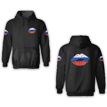 Discover Russian Flag Lips For Russians Russia 3D Hoodies