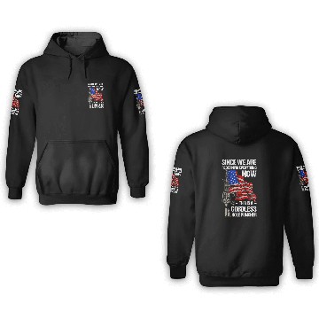 Discover Gun Cordless Hole Puncher American Flag 3D Hoodies