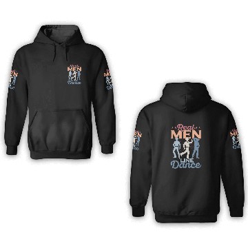 Discover Real Men Line Dance Western Country Music 3D Hoodies