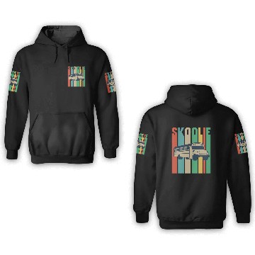 Discover Skoolie Design For A School Bus Lover 3D Hoodies