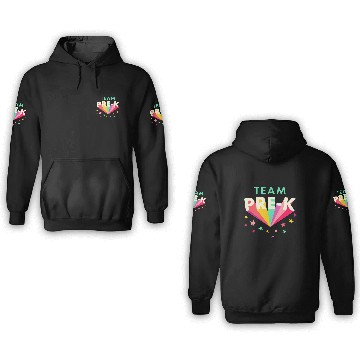 Discover Team Pre K Teacher Back To School 3D Hoodies