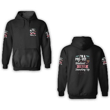 Discover Pre-Vet Student - Sleep Standing Up 3D Hoodies