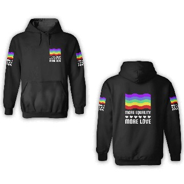Discover LGBT More Equality More Love Gay Pride Month 3D Hoodies