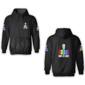 Discover Proud LGBT 3D Hoodies Love is Love 3D Hoodies LGBTQ Pride