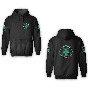 Discover Ireland Fire Department Irish Firefighter 3D Hoodies