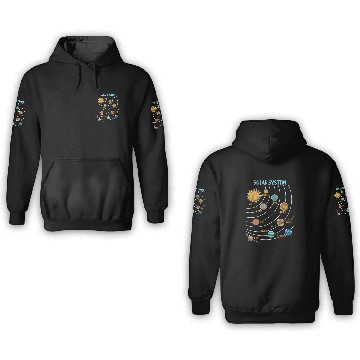Discover Our Solar System Science Education 3D Hoodies