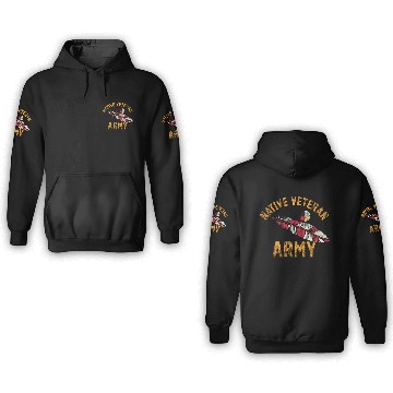 Discover Native American Vietnam Veteran 3D Hoodies