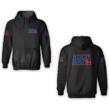 Discover Reagan Bush '84 Republican 3D Hoodies