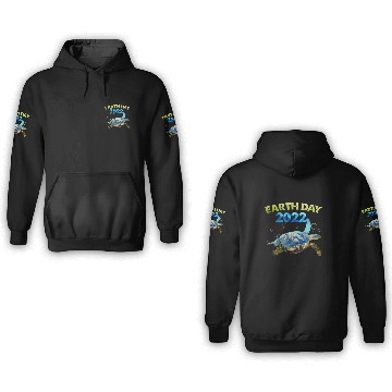 Discover Sea Turtle Earth Day Everyday 2022 Planet World 3D Hoodies