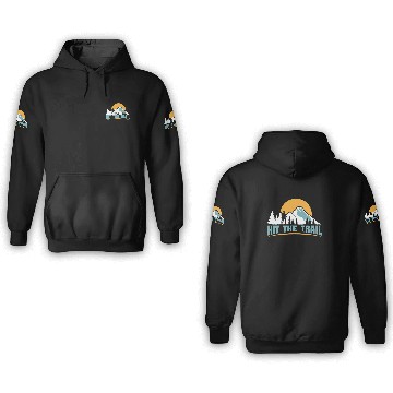 Discover Hit the Trail Mountaineers Wanderlust Hiking 3D Hoodies