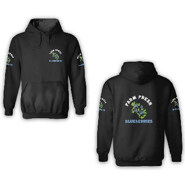 Discover Blueberries Graphics Blueberry Farmer Blueberry 3D Hoodies
