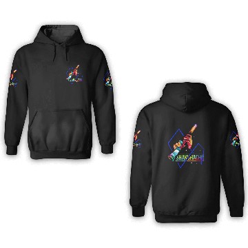 Discover Colorful Shakuhachi Japanese Bamboo Flute 3D Hoodies
