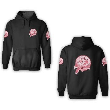 Discover Rosy Maple Mothman 3D Hoodies