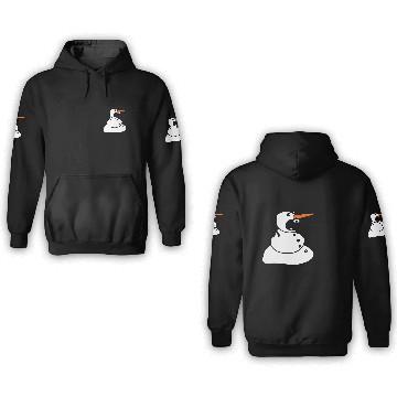 Discover Angry Snowman 3D Hoodies
