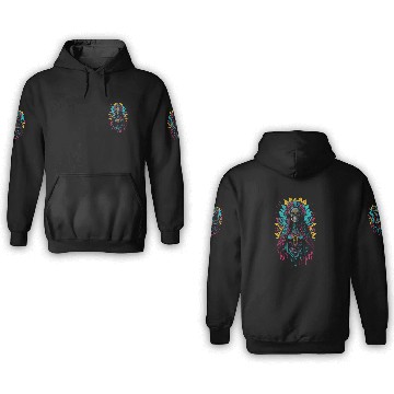Discover Santa Muerte de Guadalupe 3D Hoodies