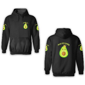 Discover Avocado Vegan Queen Tiara Crown Wos 3D Hoodies