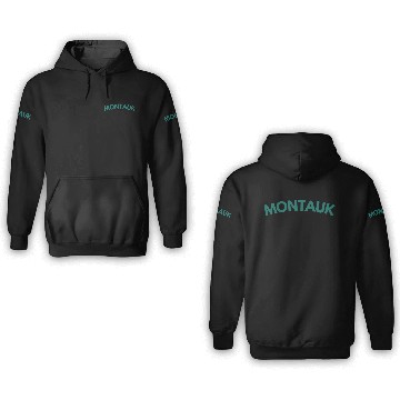 Discover Montauk New York Vintage College Style (Green) 3D Hoodies