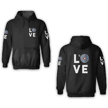 Discover Funny Music Vinyl Record Lovers & Collectors 3D Hoodies