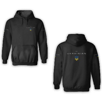 Discover I am Ukrainian - I am from Ukraine Trident Flag 3D Hoodies