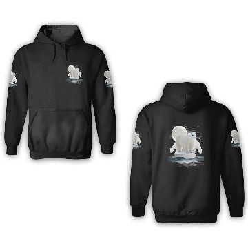 Discover Polar Bears Wildlife Zoo Animal Zookeeper Nature 3D Hoodies