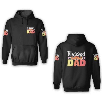 Discover Blessed dad - Father's day gift 3D Hoodies
