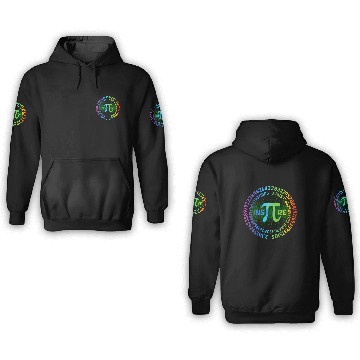 Discover Happy Pi Day Pi Symbol Math Teacher Inre Pi Day 3D Hoodies