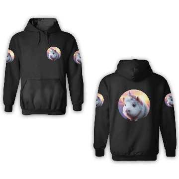 Discover Guinea pig unicorn 3D Hoodies
