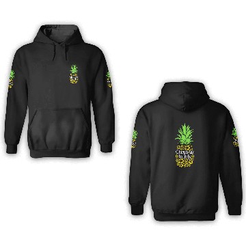 Discover Christmas In July Funny Summer Vacation Pineapple 3D Hoodies