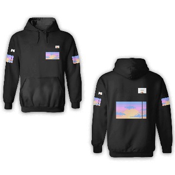 Discover Basketball Gift: Sunset Hoops 3D Hoodies