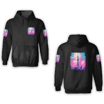 Discover Aesthetic Tokyo Skytree Vaporwave Japanese Sight 3D Hoodies