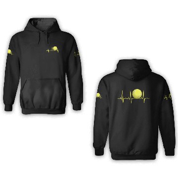Discover Tennis Heartbeat Tennis For Players Coaches 3D Hoodies
