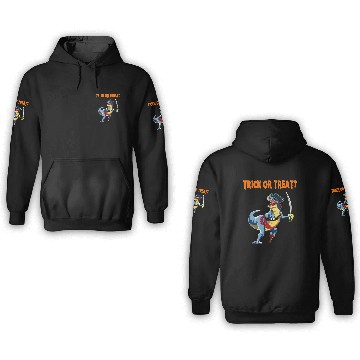 Discover Trick or Treat Halloween Dinosaur T rex Pirate 3D Hoodies