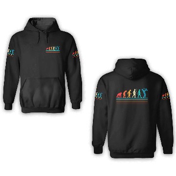 Discover Saxophone Retro Vintage Evolution Of 3D Hoodies