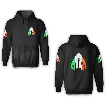 Discover Musician Irish Guitar Music Saint Patricks Day 3D Hoodies