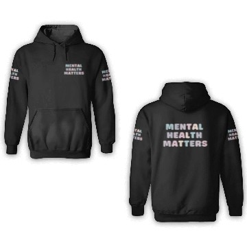 Discover Mental Health Matters | Quote Koni French Grey 3D Hoodies