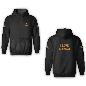 Discover I love my Husband Hiking Backpacking Outdoor 3D Hoodies