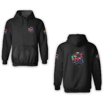 Discover Floral Splash Art 3D Hoodies