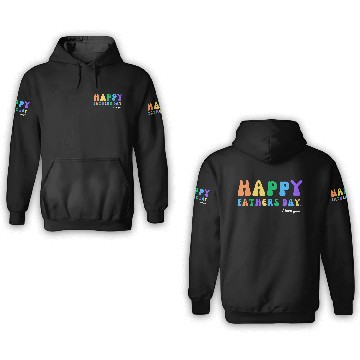 Discover Happy Fathers Day i love you dad Heart Daddy funny 3D Hoodies