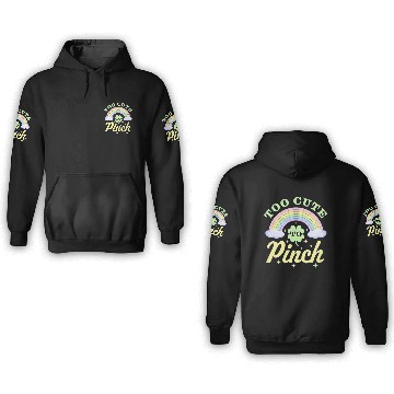 Discover Saint Patricks Day Rainbow Lucky Clover 3D Hoodies