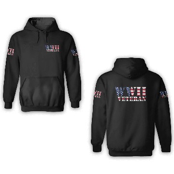 Discover Ww2 Veteran American Flag World War Ii 3D Hoodies