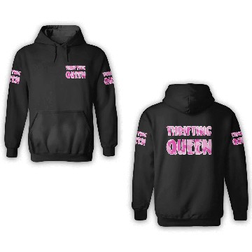 Discover Thrifting Queen pink camo 3D Hoodies