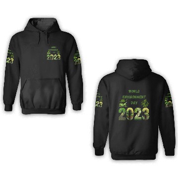 Discover World Environment Day 3D Hoodies