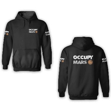 Discover Occupy Mars Replica Science Space Nerd Genius 3D Hoodies